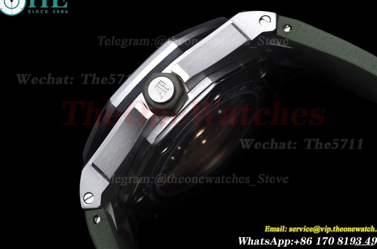 Offshore Stk SS Green Royal MY8215 GDF RU Oak 42mm 15710 Diver 0126
